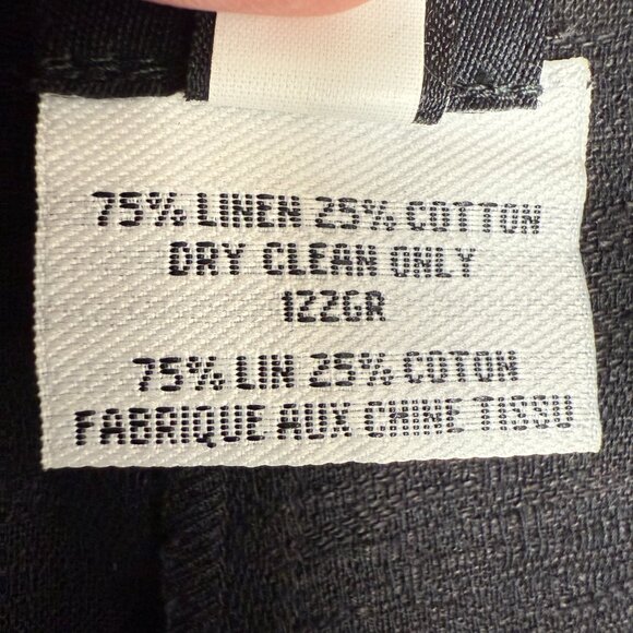 EUC Women's EILEEN FISHER Wide Leg Linen Blend Ankle Pant | Size PL - Picture 5 of 7